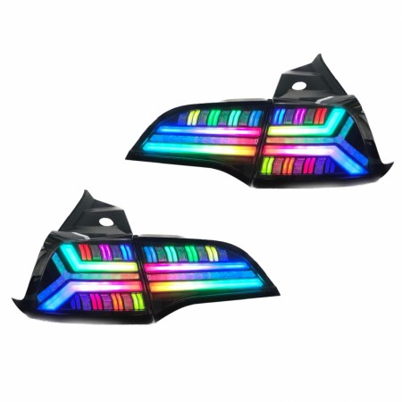 Fishbone RGB baklykter - Model Y / 3