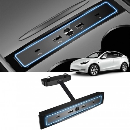 Mini USB bar med lys - Tesla Model 3 & Y